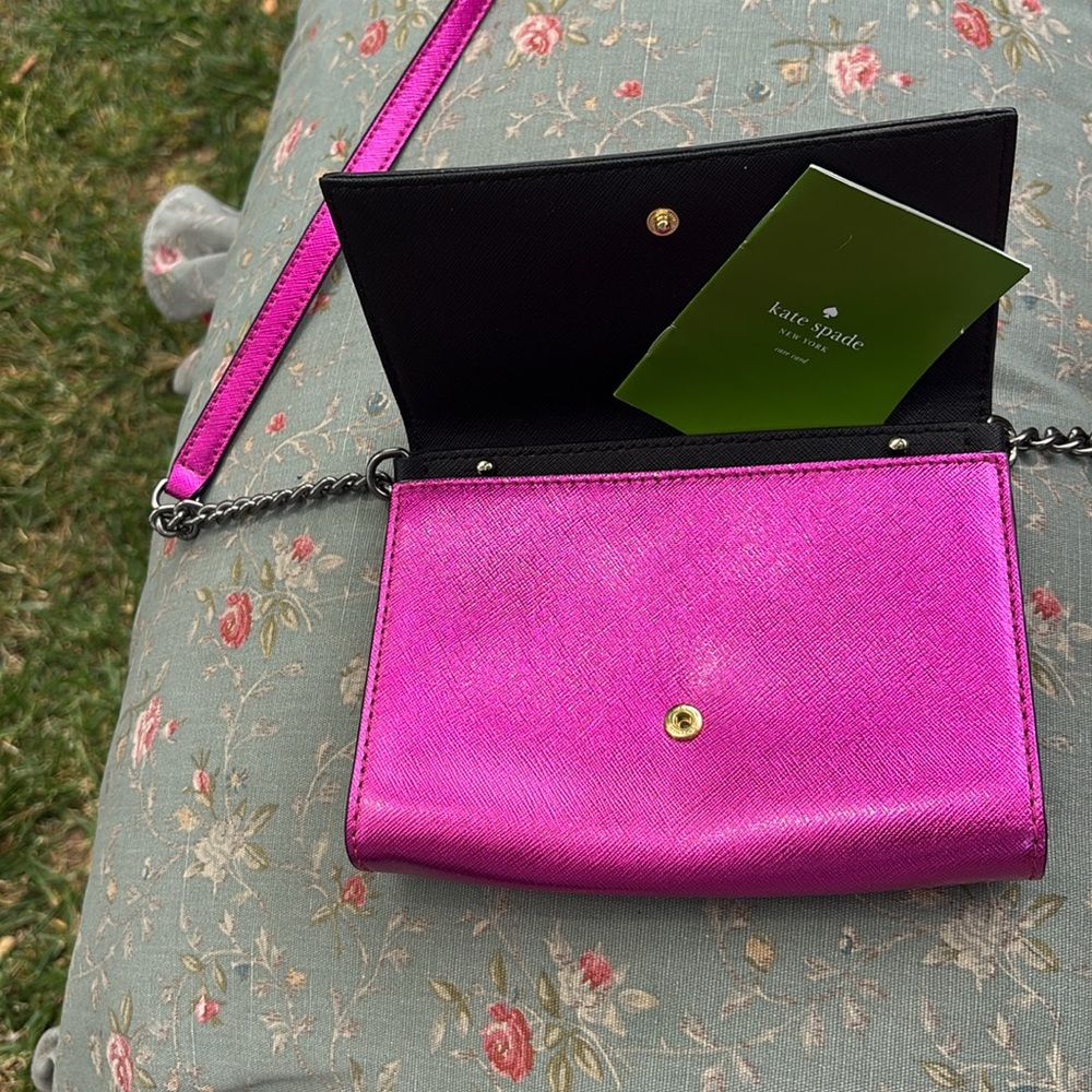 Kate Spade Metallic Pink Shoulder Bag - Picture 4 of 7